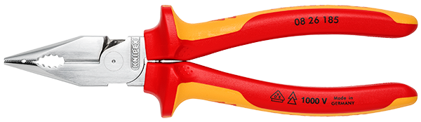 Needle-Nose Combination Pliers 185 mm 08 2X 185 | KNIPEX